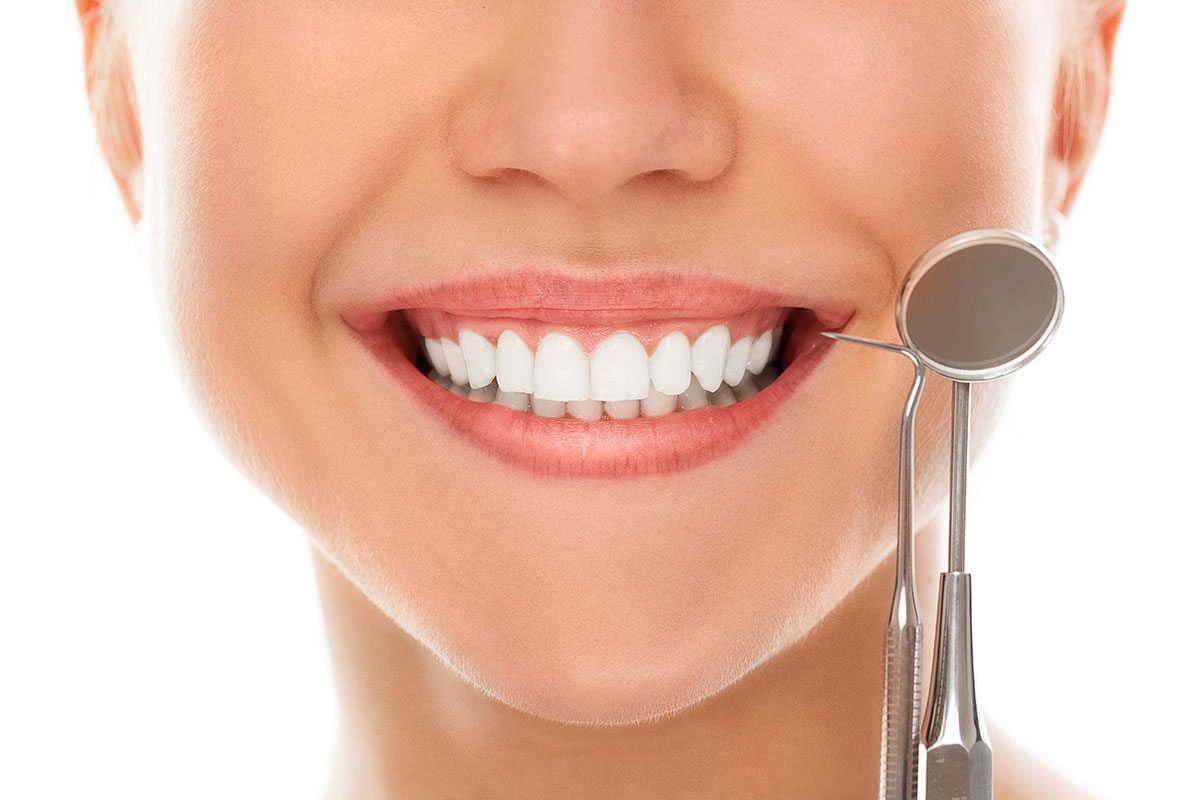 Bright white smile